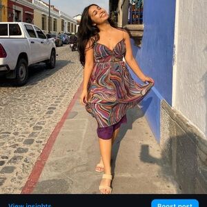 Colorful Swirl Dress